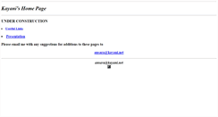 Desktop Screenshot of kayani.net